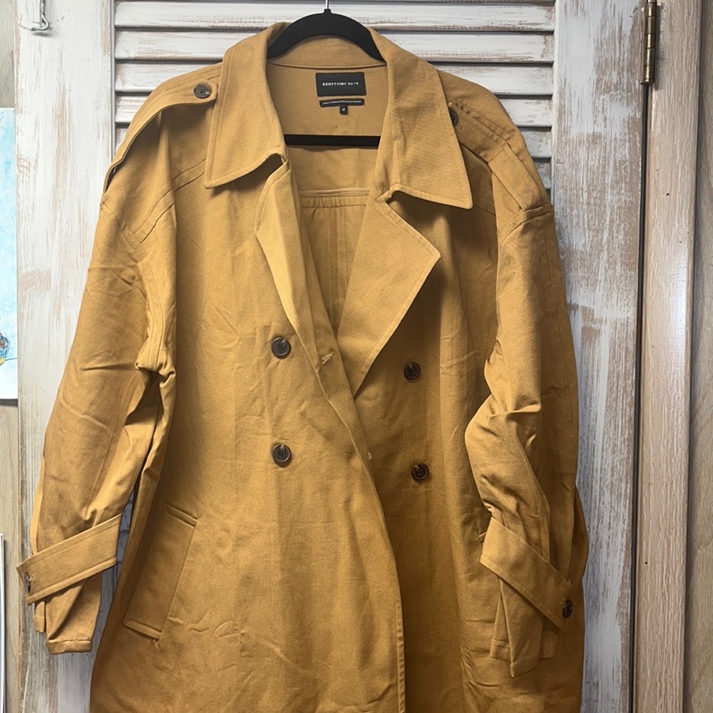 Something Navy Trench Coat